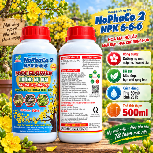 PHÂN BÓN MAX FLOWER - DƯỠNG NỤ MAI (500ML) (OKF104)